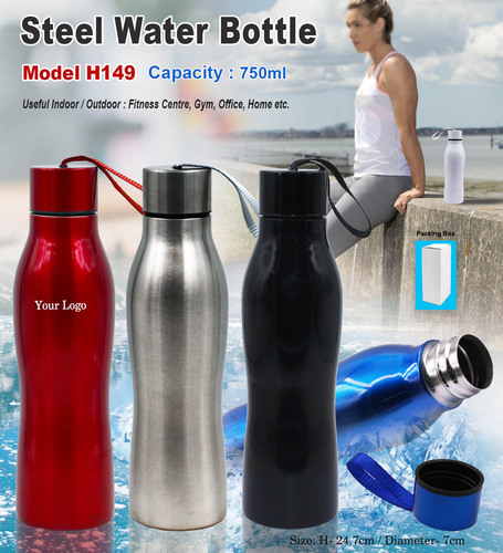 Steel Water Bottle 750 ml H-149
