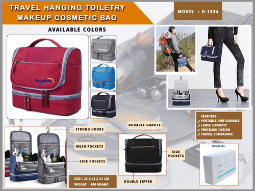 Travel Hanging Toiletry Makeup Cosmetic Bag H-1534