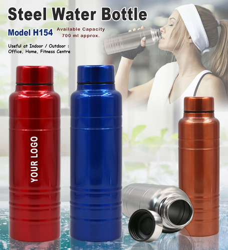 Steel Water Bottle 850 ml H-154