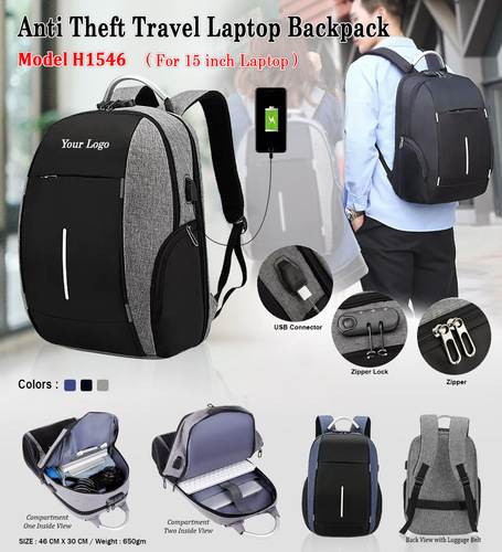 Anti Theft Laptop Backpack H-1546
