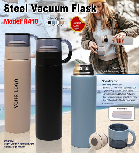 Hot & Cold Steel Water Bottle H-410