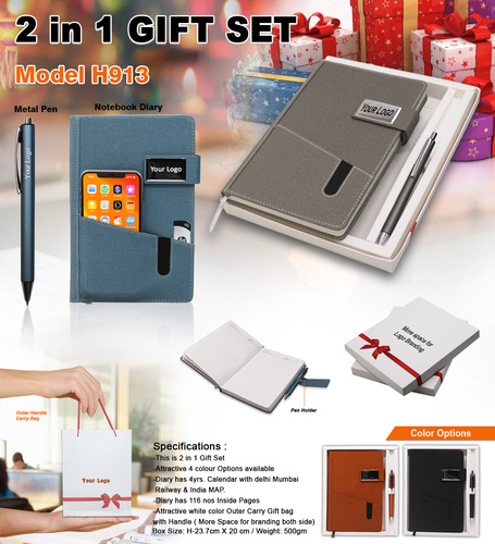Gift Set Ball Pen and Diary H-913