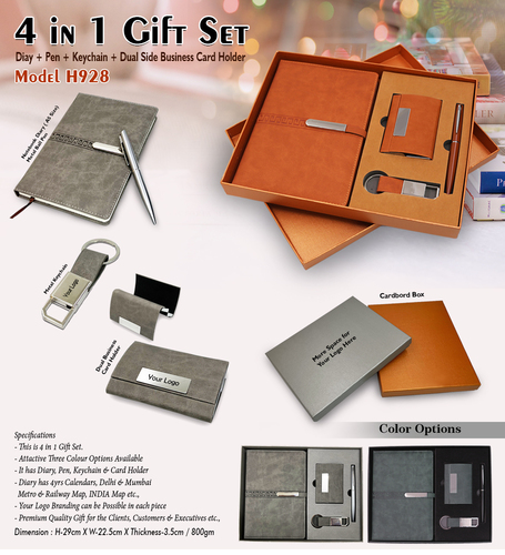 H928 Gift Set (Pen/Keychain/Diary/Card Holder)H928