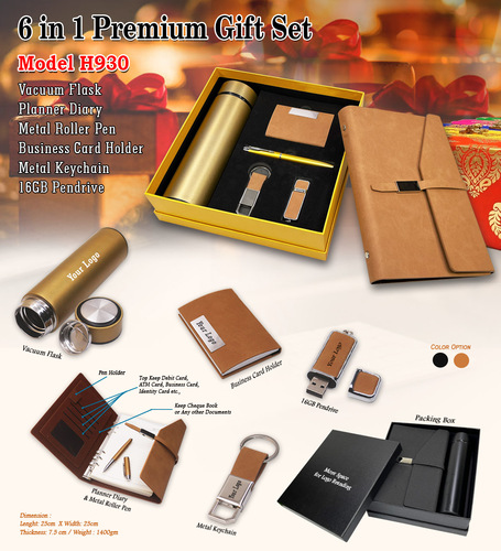 6 in 1 Gift Set (With 16GB Pendrive)H-930