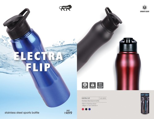 Stainless Steel Sports Bottle - ELECTRA FLIP - UG-DB10