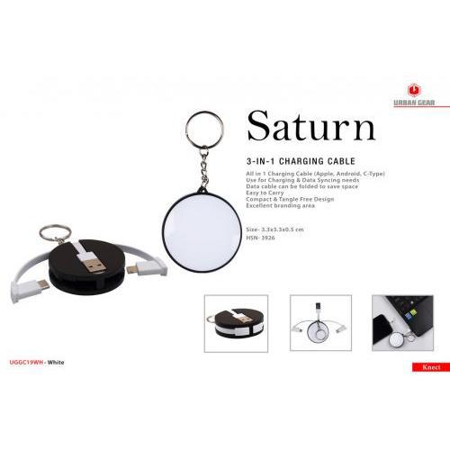 Saturn 3 in 1 Charging Cable (Keychain) UG-GC19