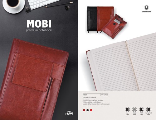 Premium Notebook (mobile & Pen Holder) - MOBI - UG-ON03