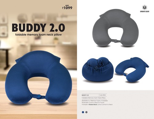 Foldable Memory Foam Neck Pillow - BUDDY 2.0-UG-TP02